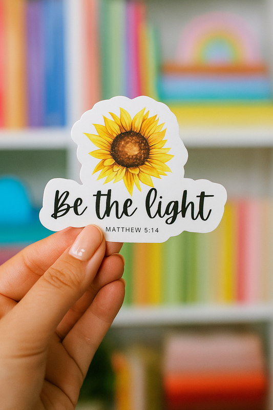 Be The Light Vinyl Sticker